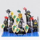 Castle Fantasy Era Green Dragon Knights Lego Custom Minifigure Brick Toys 8Pcs