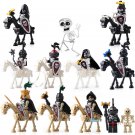 Castle Fantasy Era Knights Skeleton Horse Lego Custom Minifigure Toys Set 8Pcs