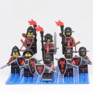 Castle Fantasy Era Red Dragon Knights Lego Custom Minifigure Brick Toys Set 8Pcs