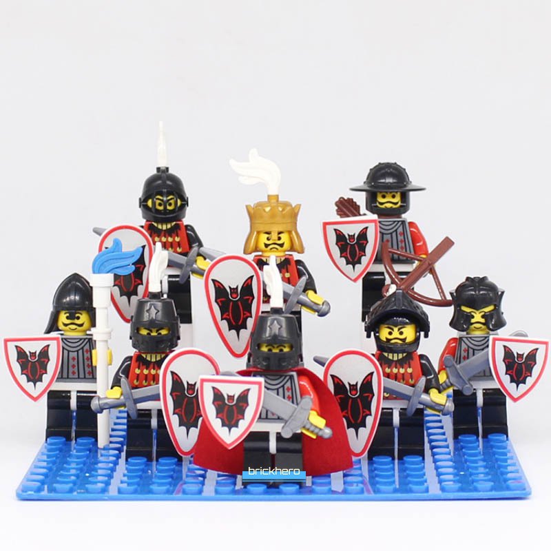 Medieval Castle Fright Knights Bat Lord Lego Custom Minifigure Brick Toys 8Pcs
