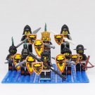 Medieval Castle Kingdoms Black Cattle Knights Lego Custom Minifigure Toys 8Pcs