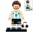 Lionel Messi #10 Argentine Professional Footballer Custom LEGO Minifigure Toy
