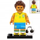 Neymar Jr. #10 Brazilian Football Superstar Custom Printed LEGO Minifigure Toy
