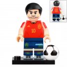 Pedri #10 Spanish Professional Footballer Custom Printed LEGO Minifigure Toy