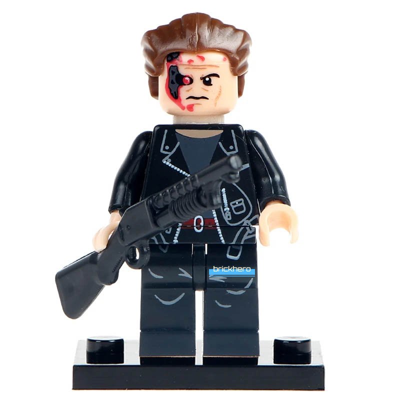 Arnold Schwarzenegger Terminator 2 Judgment Day 1991 Custom LEGO Minifigure Toy