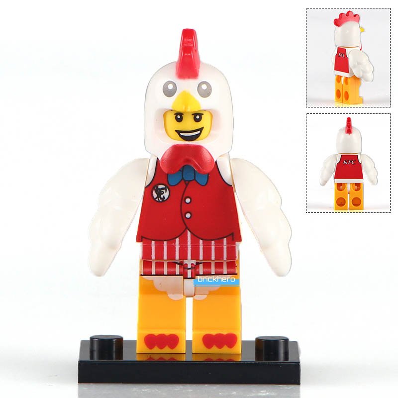 Chicken Guy Kentucky Fried Chicken Custom LEGO Minifigure Toy Gift
