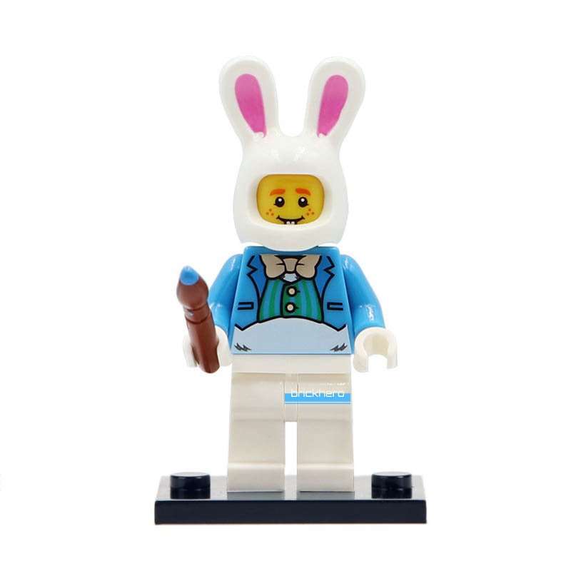 Easter Bunny Guy Easter Rabbit CMF Custom LEGO Minifigure Toy Gift