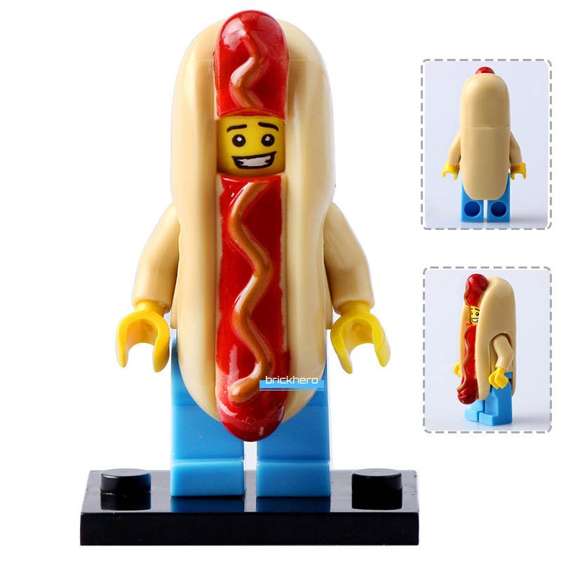 Hot Dog Suit Guy CMF Series 13 Collectible Custom LEGO Minifigure Toy
