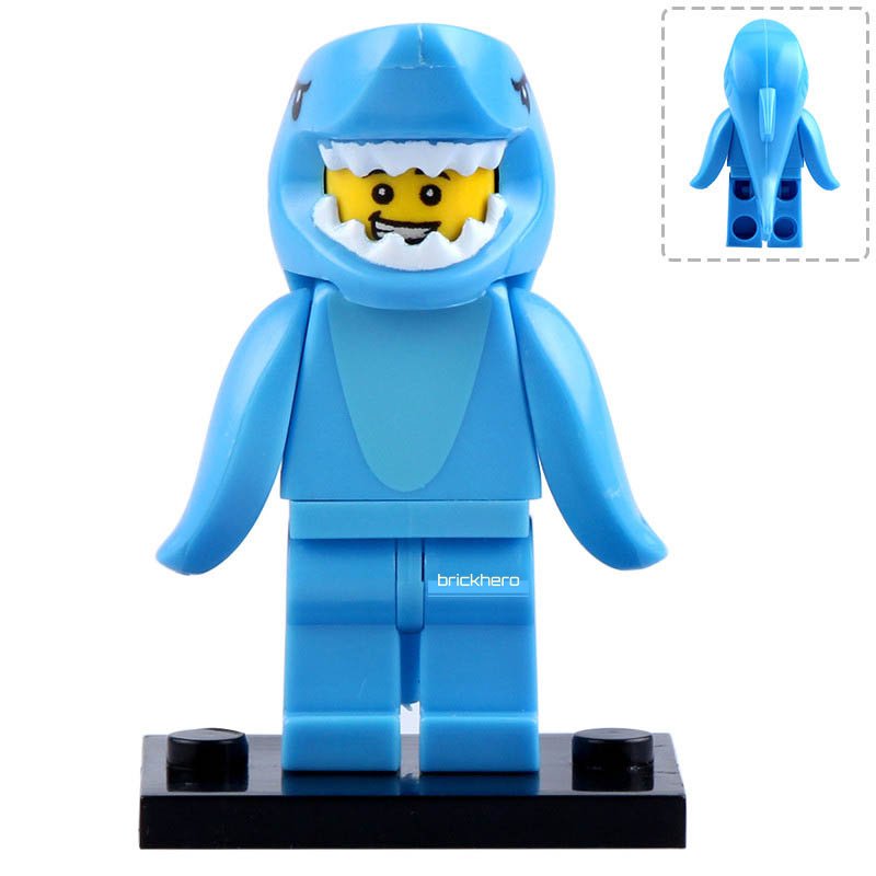Shark Suit Guy CMF Series 15 Collectible Custom LEGO Minifigure Toy