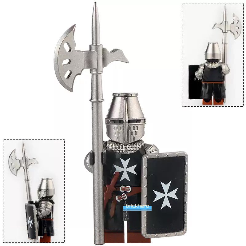 Knights Hospitaller Medieval Castle Custom Printed LEGO Minifigure Toy Gift