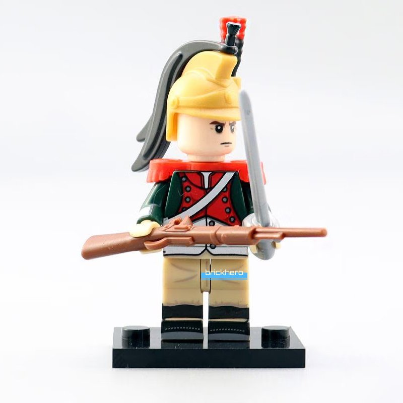 French Dragoon Napoleonic Wars (1803-1815) Custom LEGO Minifigure Toy Gift