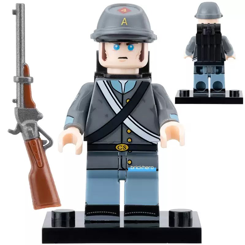 Lone Star Guard (Confederate Army) American Civil War Custom LEGO Minifigure Toy