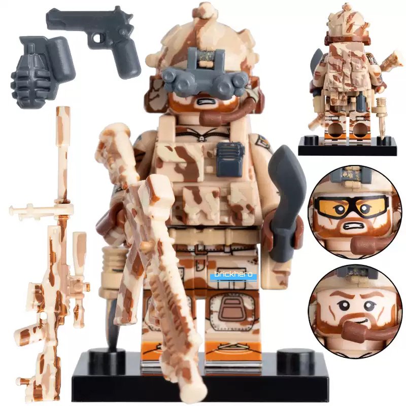 Navy SEALs Elite U.S. Navy Special Forces Custom LEGO Minifigure Toy Gift