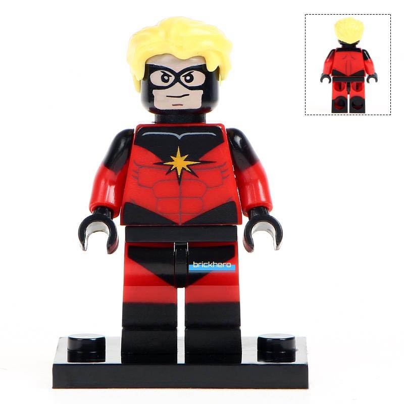 Captain Marvel (Mar-Vell) Marvel Comics Super Heroes Custom LEGO Minifigure Toy