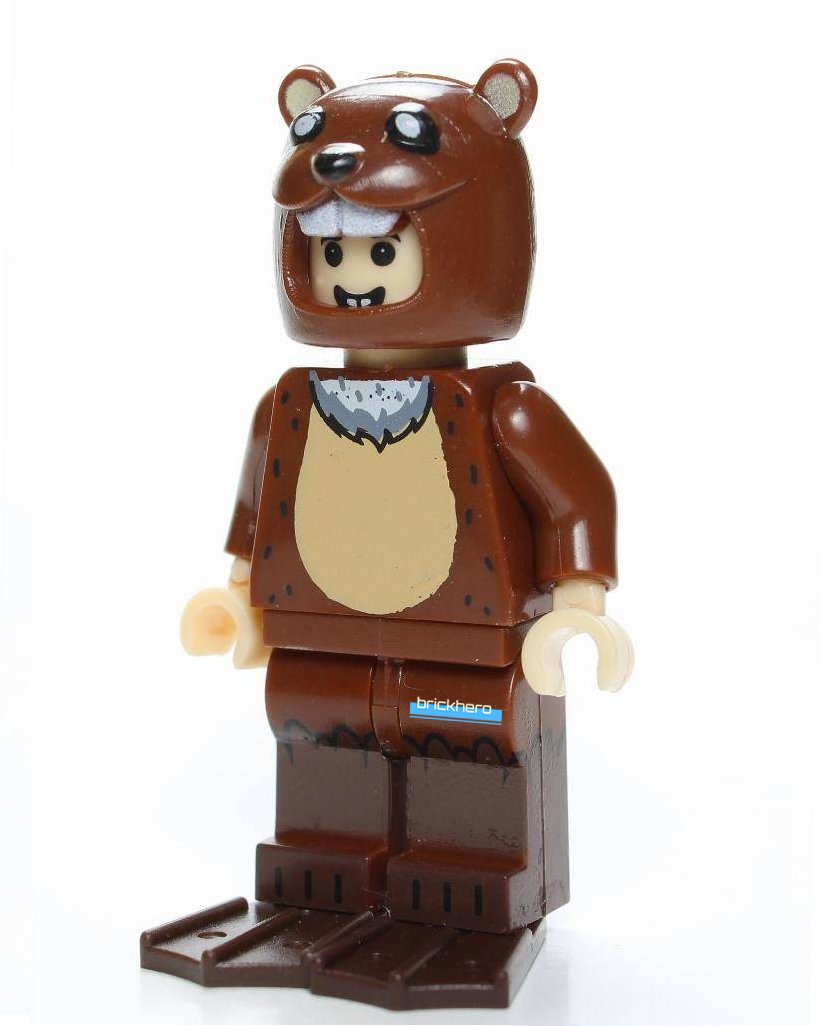 Beaver Guy Custom Printed Lego Minifigure Toy Gift