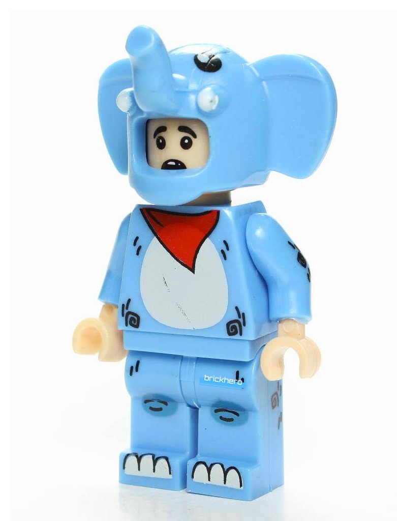 Blue Elephant Guy Custom Printed Lego Minifigure Toy Gift