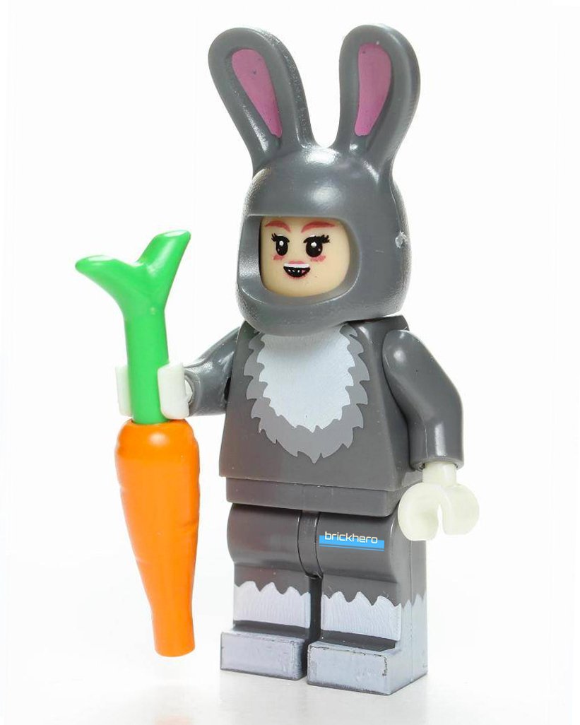 Bunny Girl (Rabbit) Custom Printed Lego Minifigure Toy Gift