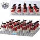 British Redcoat Soldiers Pirates of the Caribbean LEGO Minifigure toy Set 21Pcs