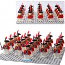 Red Uniform British Soldier Pirates of the Caribbean LEGO Minifigure toy 21Pcs