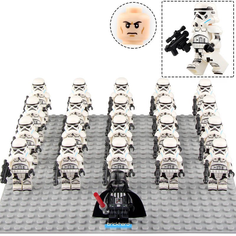 Imperial Stormtrooper Star Wars Custom LEGO Minifigure Toy Set 21Pcs