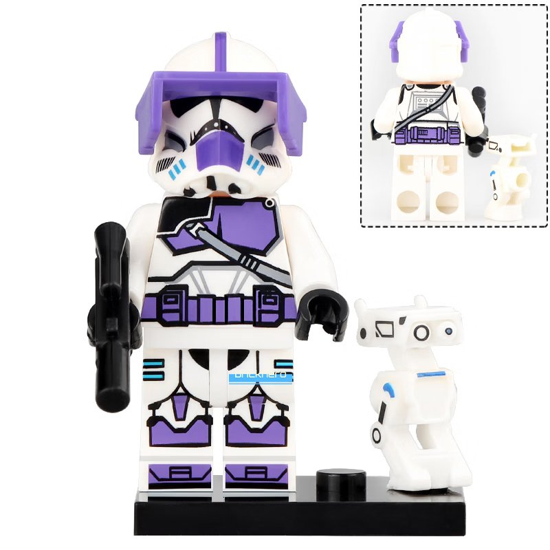 187th Legion Trooper with BD Droid Star Wars Custom LEGO Minifigure Toy Gift