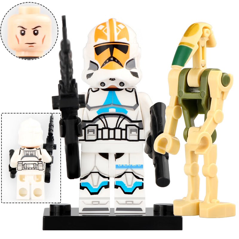Ahsoka's Clone Trooper with Kashyyyk Battle Droid Star Wars LEGO Minifigure Toy