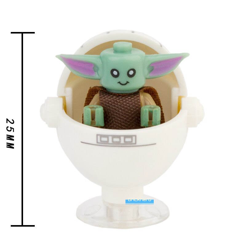 Grogu in Hover Pram Disney Star Wars Mandalorian Custom LEGO Minifigure Toy