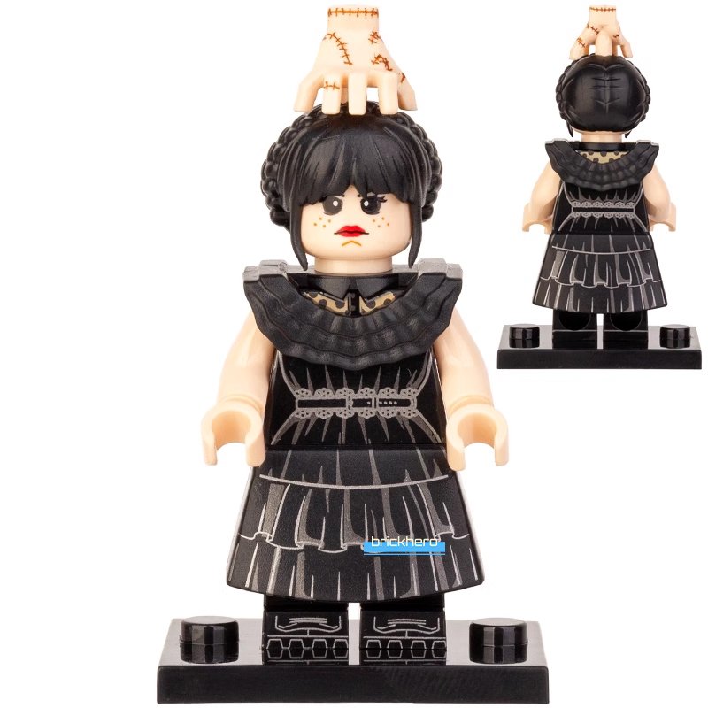 Wednesday from The Addams Family Comic Custom LEGO Minifigure Toy