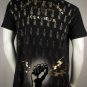 CHRISTIAN AUDIGIER Black w/ Gold Foil 'EL CHE' Rhinestone T Shirt S Small