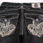 LAGUNA BEACH JEANS Redondo Beach BLK SKULL FLEUR, 36 x 34, New With All Tags