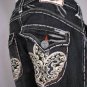 LAGUNA BEACH JEANS Redondo Beach BLK SKULL FLEUR, 42 x 34, New With All Tags