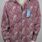 John Lennon New Collection Mens Dress Shirt 'Commonwealth' Paisley, L, Chest 45"