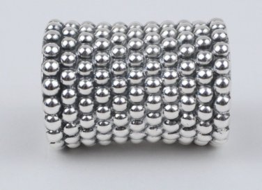 Simon Sebbag Slide Bead For Necklace Long Prosecco Electroform Sterling Silver