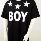 Boy London T Shirt Iconic BOY Stars Black Mens, New w/Tags, S, Small, 40" Chest
