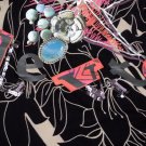 Desigual Skirt New Sequined Black Asymetrical Dream Levite Villera, Small, S