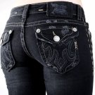 MEK Denim Jeans Women New Black Oaxaca, Size: 25, Hip Range: 33-34.5", Last 1