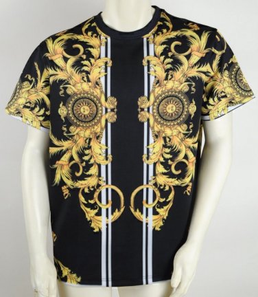 Hudson Outerwear NYC Fleur De Dragon Medusa Black Gold T Shirt XXL 2XL, $75 MSRP