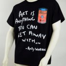 Bass By Ron Bass T Shirt Black Tomato Soup Can Iconic Pop Art, XL, 46" Chest