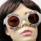 Wildfox Couture New Large Pearl White Bel Air Logo Sunglasses, w/ Sunglass Case