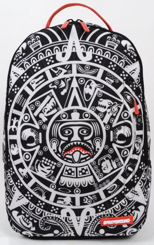 Sprayground Backpack Tribal Calendar, Shark, White Black, Back Pack School Bag