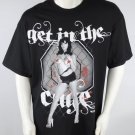 Hustler Mens T Tee Shirt 'Get In The Cage' Black, Size XL, Chest 46", New