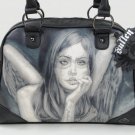 Sullen Broken Promises Bowler Handbag, Bag, Goth Purse & Free Lanyard Key Holder