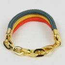 Rastaclat Snoop Lion Rasta 3 Rope Bracelet, S/M fits Up To 7.75" Wrist, Dustbag