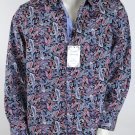 English Laundry by Christopher Wicks Black Paisley Mens Dress Shirt, L, Large