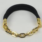 Rastaclat Snoop Lion Onyx Black Gold Bracelet, L/XL, 7.75-9.75" Wrist, Dustbag