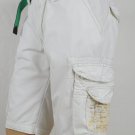 Jet Lag Jetlag Cargo Shorts White TLZ Cataloa and Removable Belt, Size 32