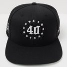 40 OZ 40OZ x Black Scale White Stars SF BLACK Snapback Hat Cap, New, RARE