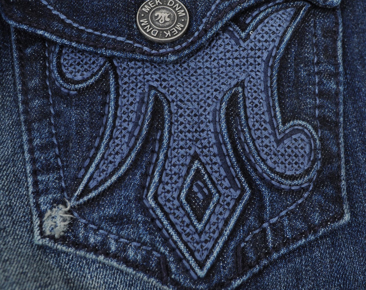 MEK Denim Womens Jeans Yokohama Dark Wash Slim Boot Cut, Size 31, New