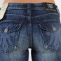 MEK Denim Womens Jeans Yokohama Dark Wash Slim Boot Cut, Size 31, New