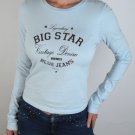 Big Star Jeans T Shirt New Light Blue, S Small, MSRP $59